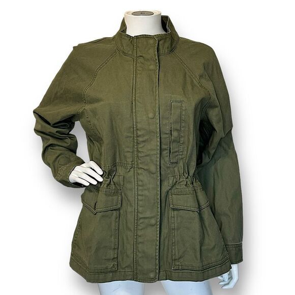 Madewell Northover Military Jacket – Desert Olive, Size Large - Picture 2 of 12